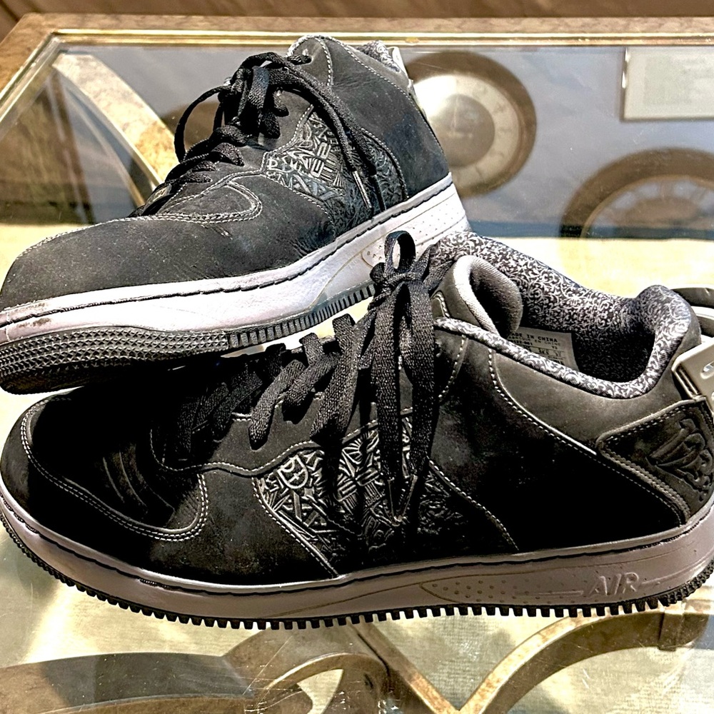 Air Jordan Fusion 20 - Black Graphite Sneakers Low Top - Men's Size 14 Pre Owned